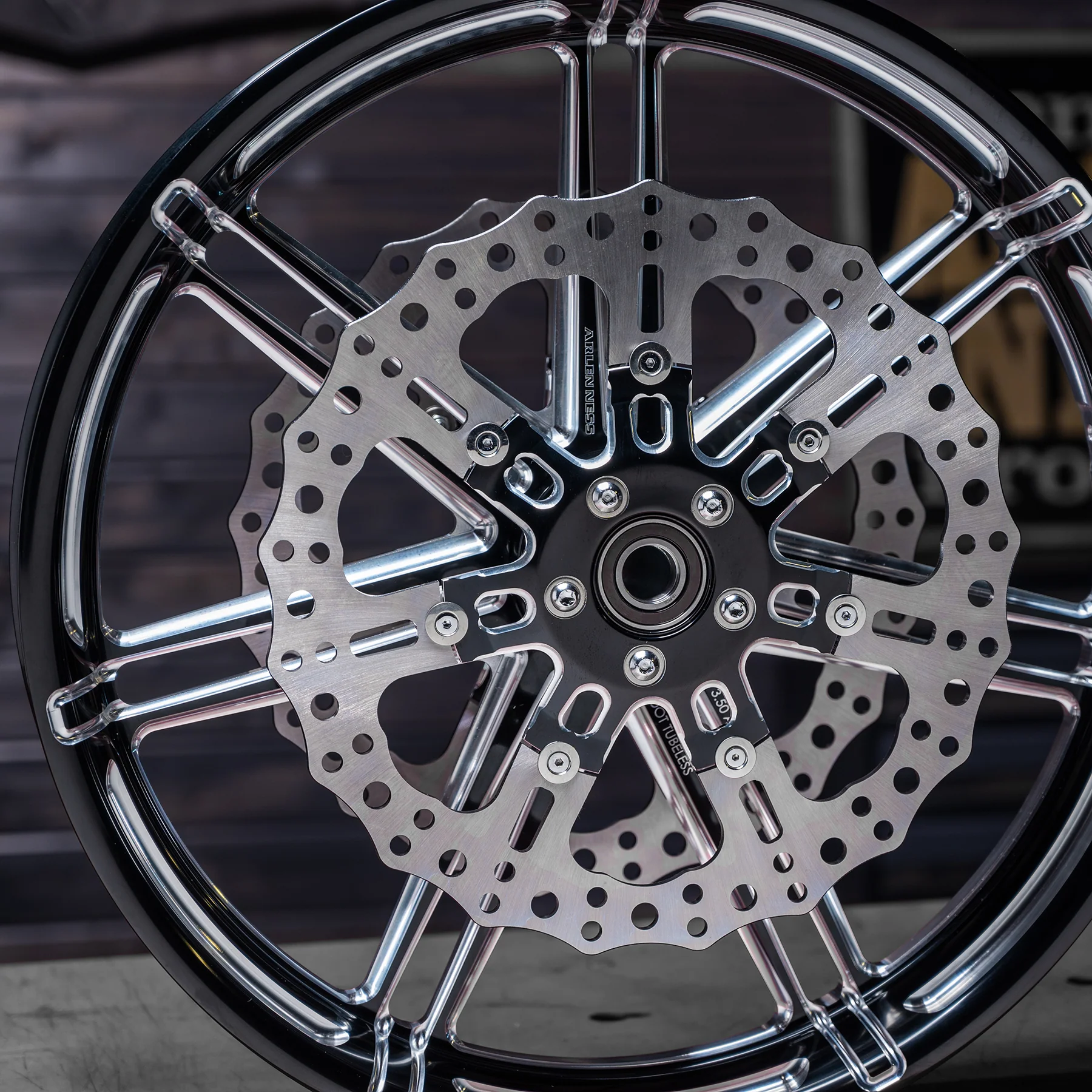 14" 7-Valve Brake Rotors, Black - Image 3