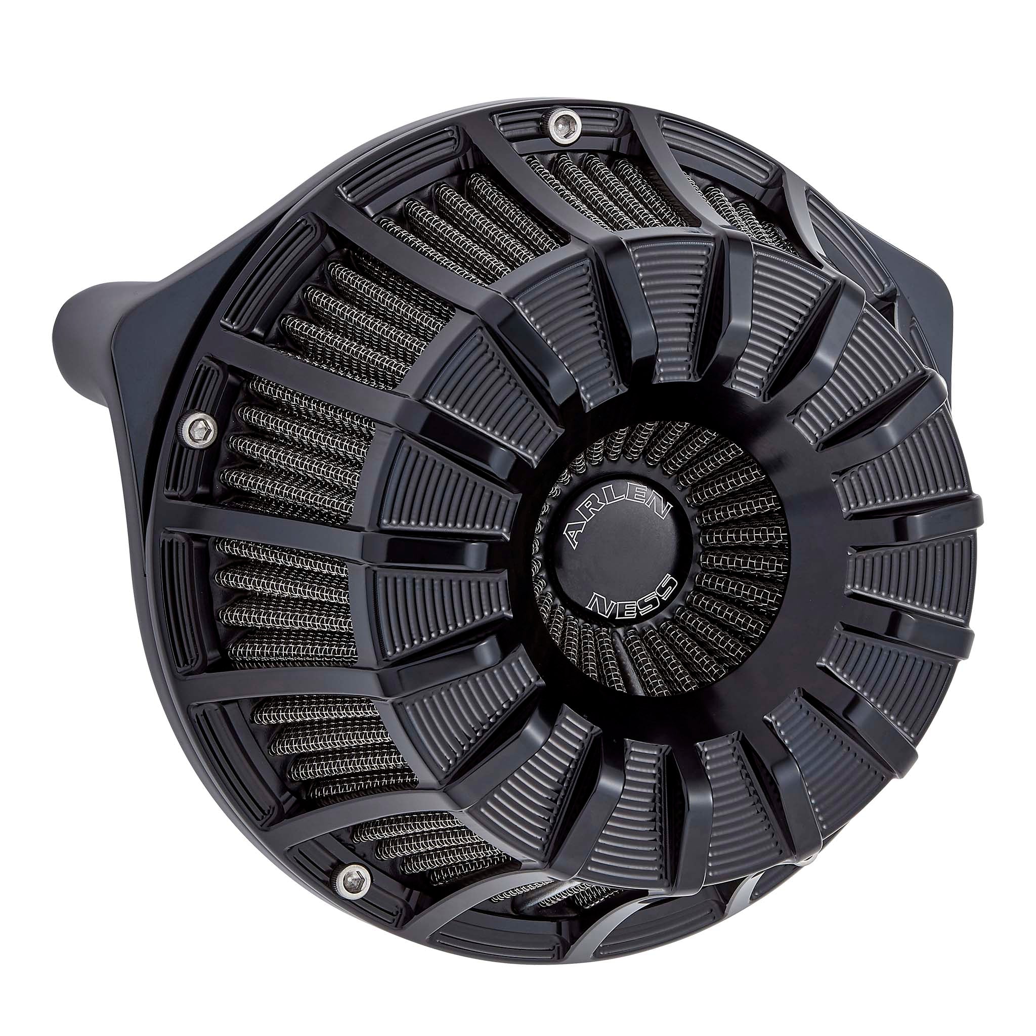 15-Spoke Inverted Series Air Cleaner, Black - Image 7
