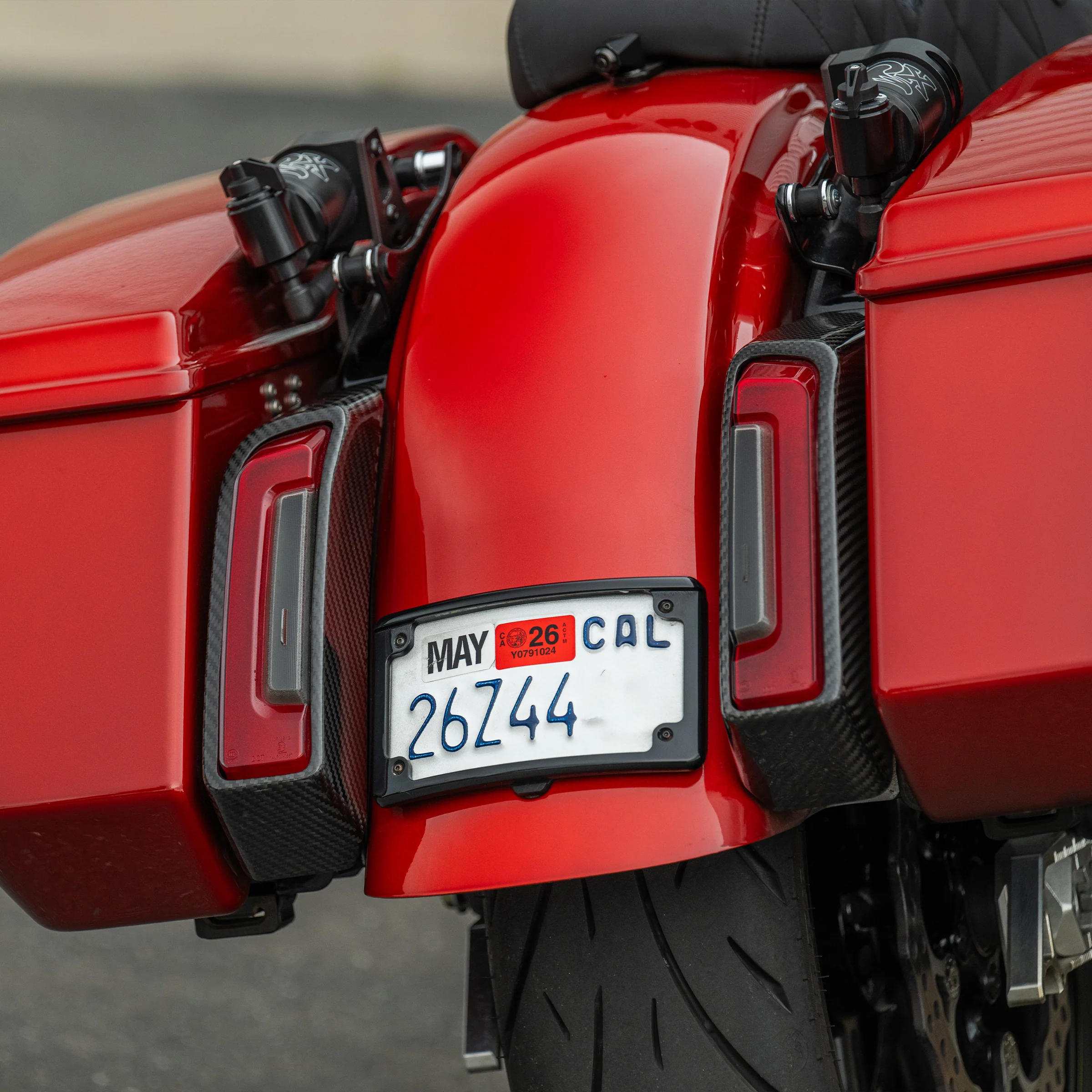 Carbon Fiber Tail Light Covers, 2024-2026 Touring - Image 4