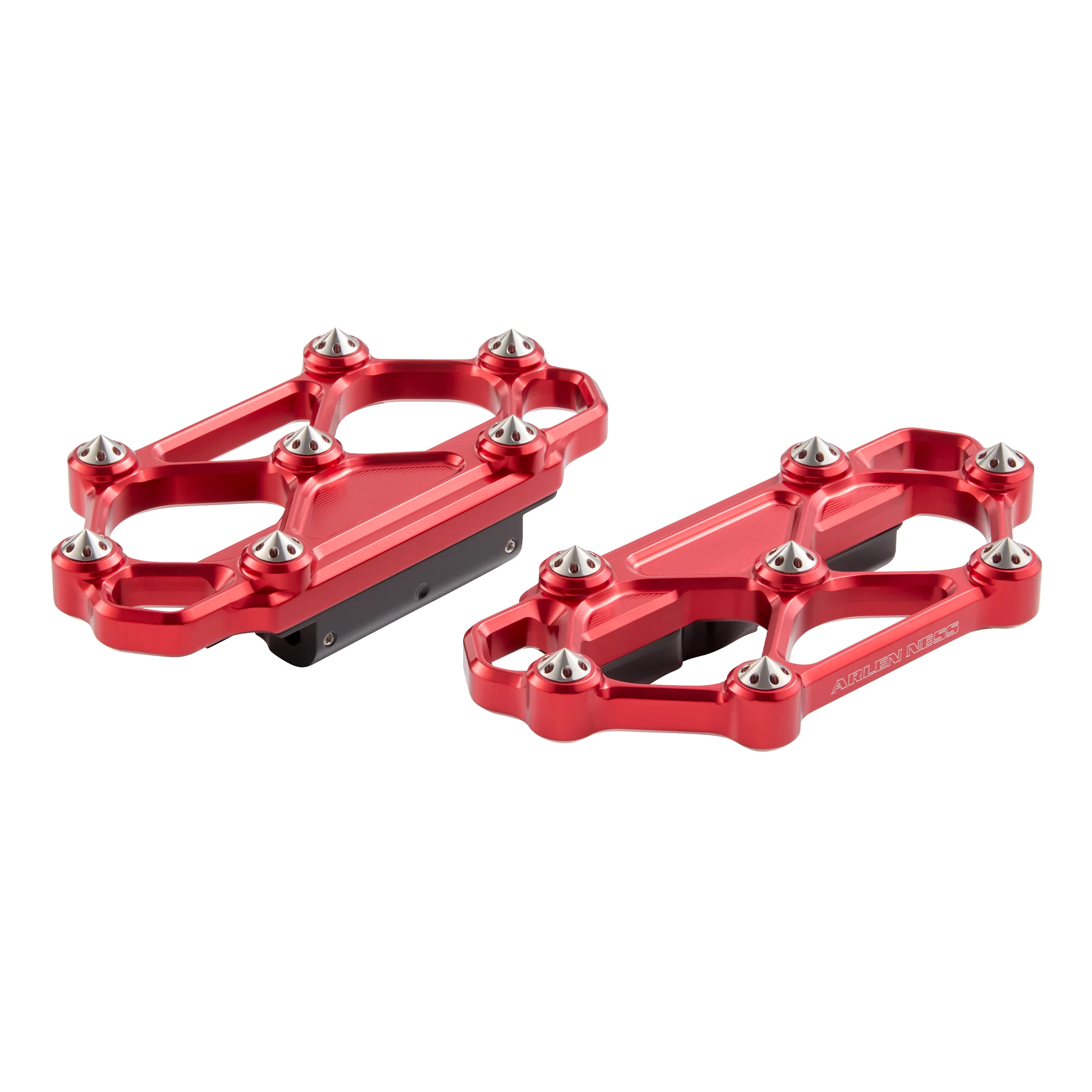 Diamond Passenger Floorboards, Red - Image 2
