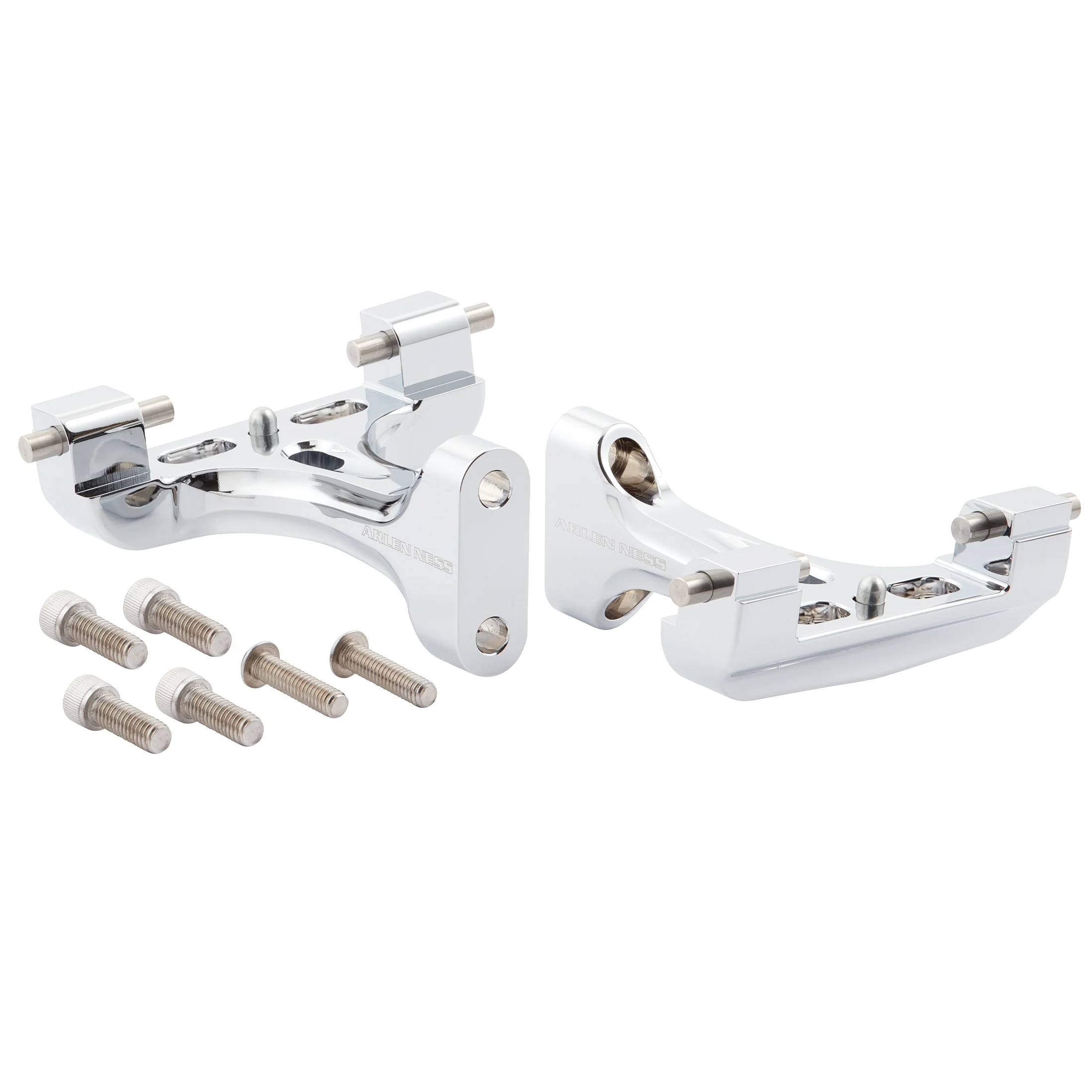 Forged Passenger Floorboard Mounts, Chrome