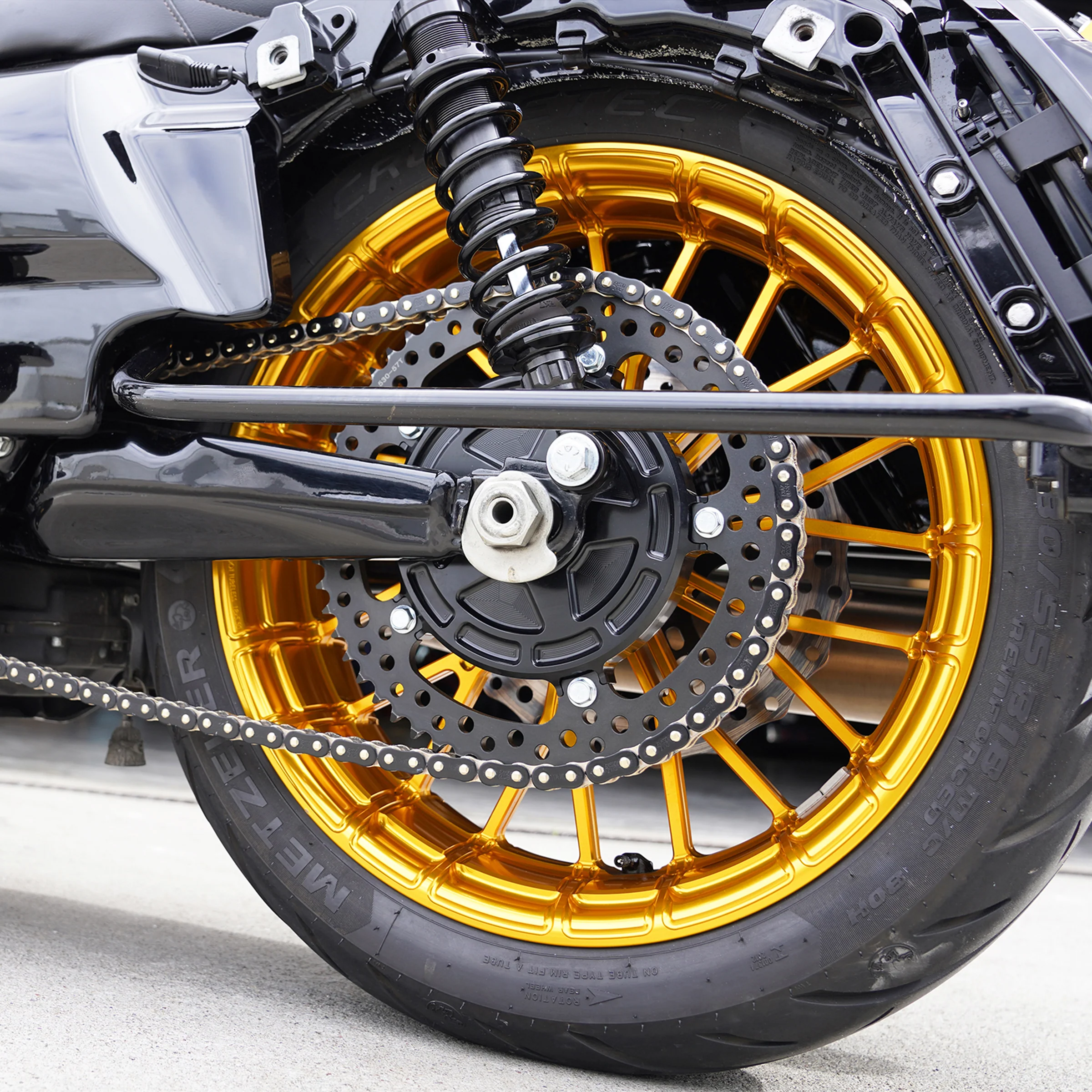 Jagged Cush Drive Chain Conversion Kit, All Black - Image 4