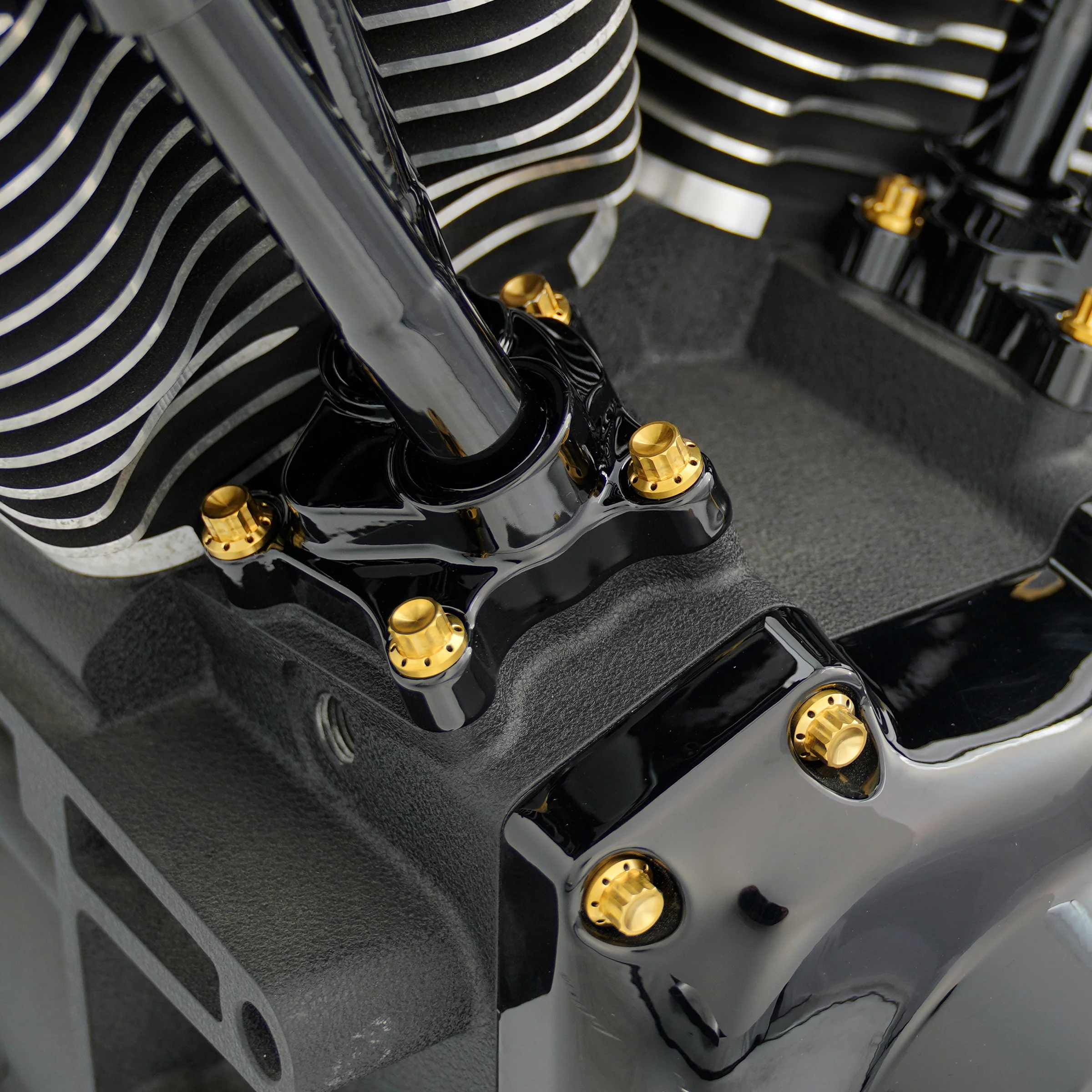 Lifter Block Titanium 12-Point Bolt Kits, Gold - Image 3