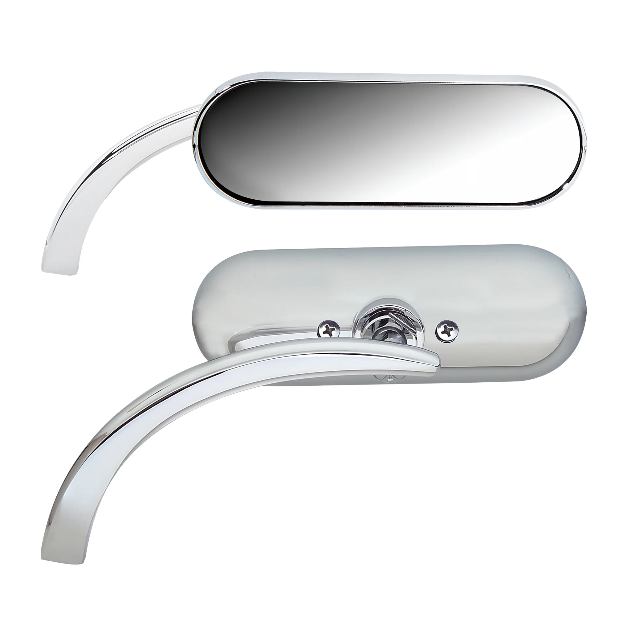 Mini Oval Micro Mirrors, Chrome - Image 2