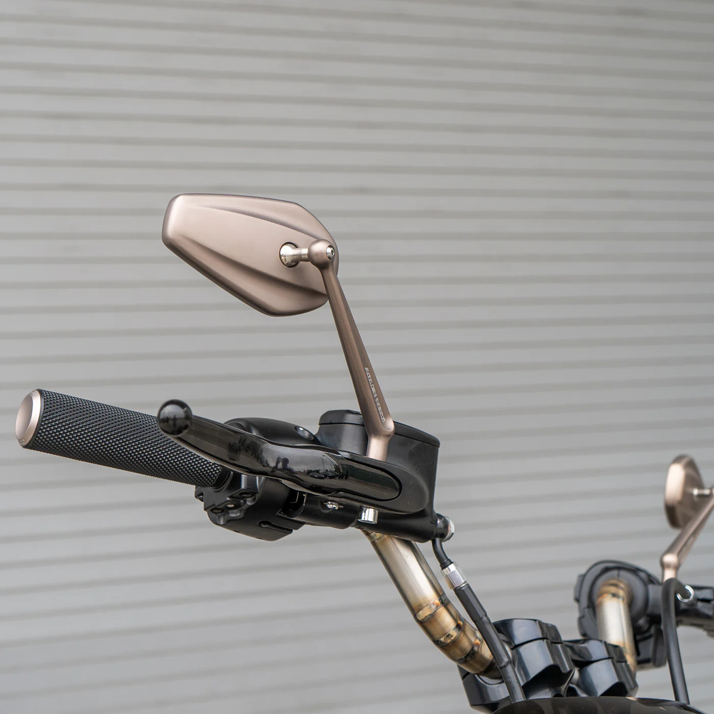 Mini Stocker Forged Mirrors, Titanium - Image 3