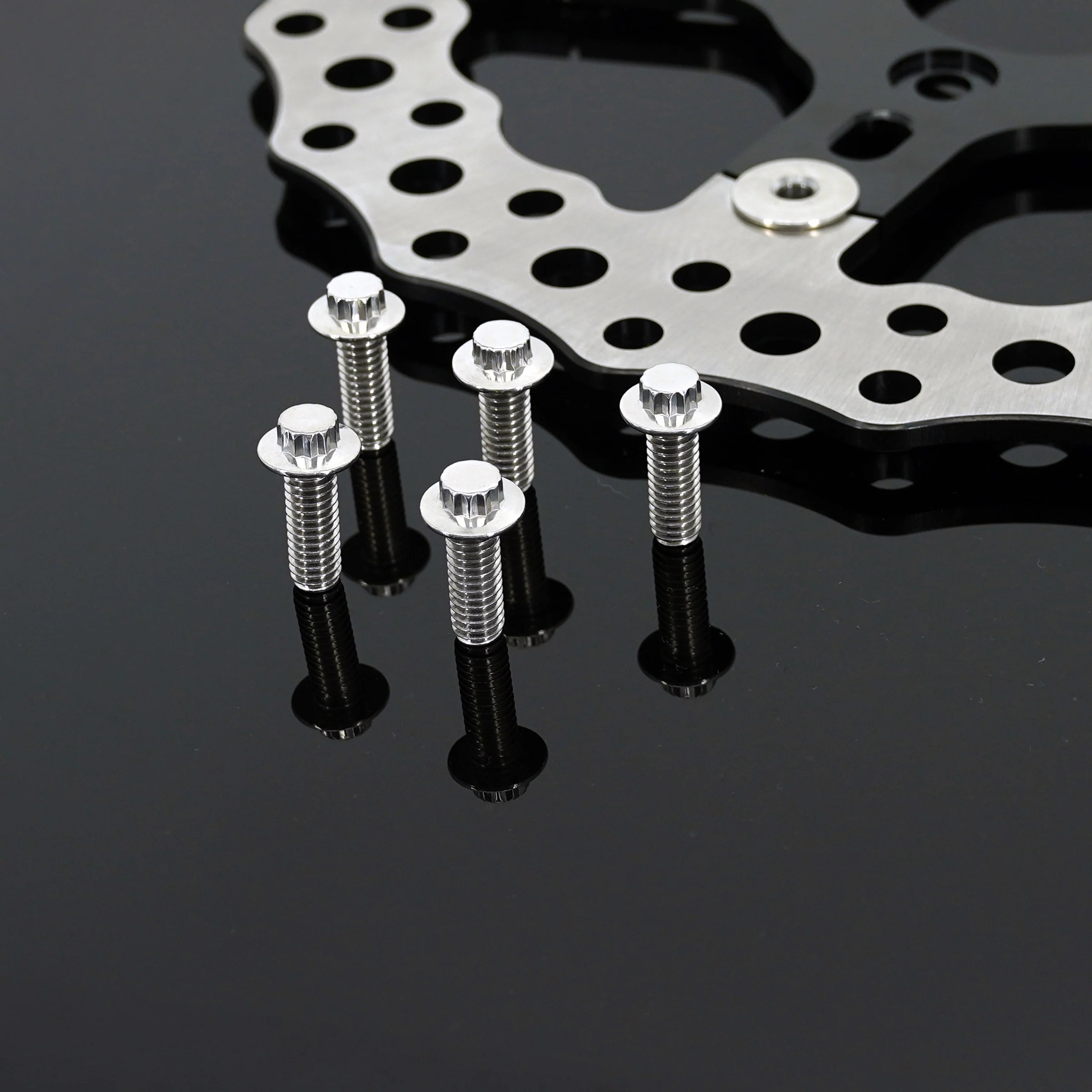 Polished Stainless 12-Point Rotor Bolt Kits - Image 3