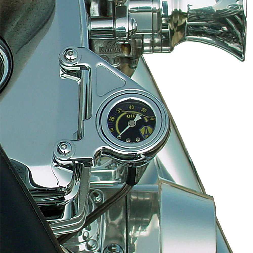 Radius Oil Pressure Gauge, Chrome - Image 3