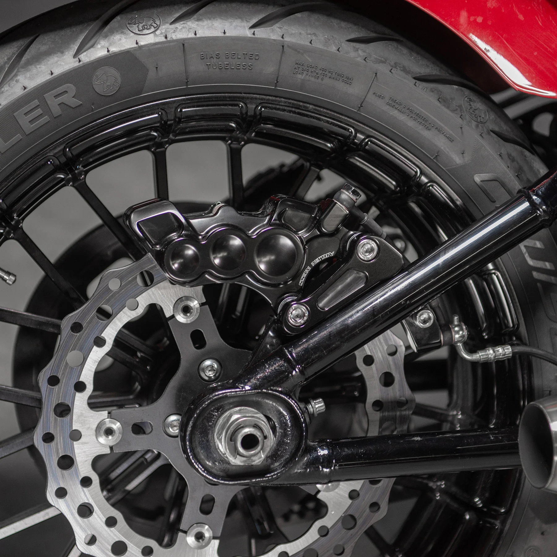 Rear Brake Caliper Bracket Kit, M8 Softail - Image 2