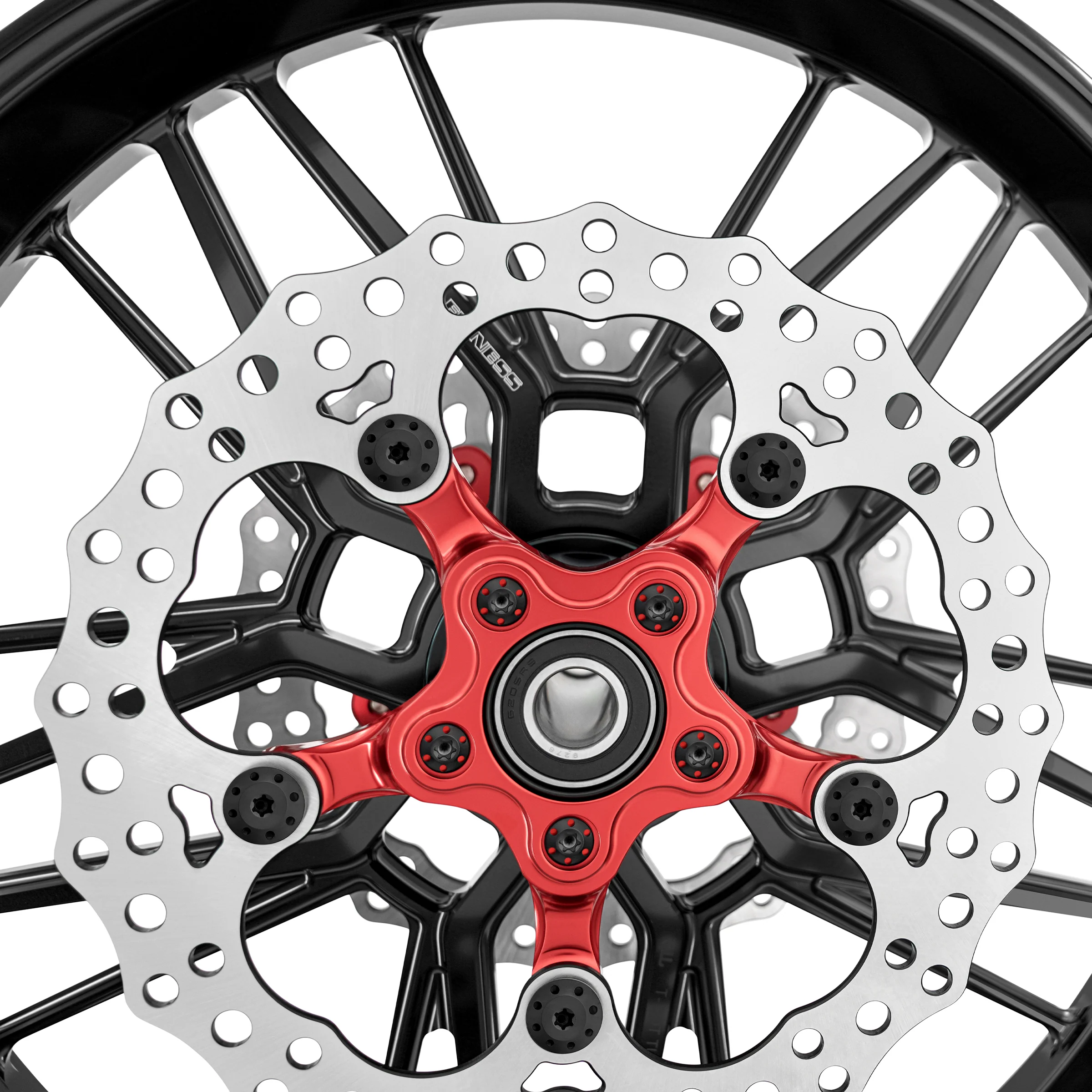 Titanium Floating Rotor Bolts, FLT Touring / Black - Image 3