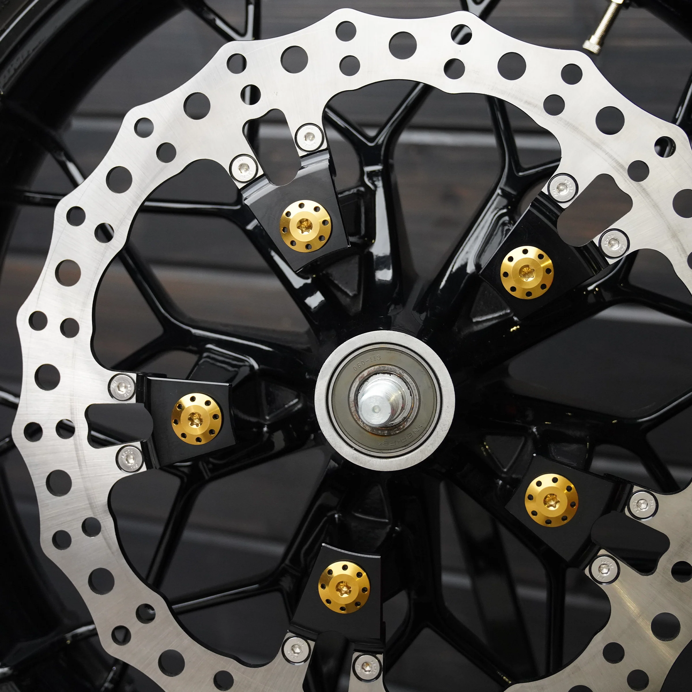 Titanium Floating Rotor Bolts, FLT Touring / Gold - Image 4
