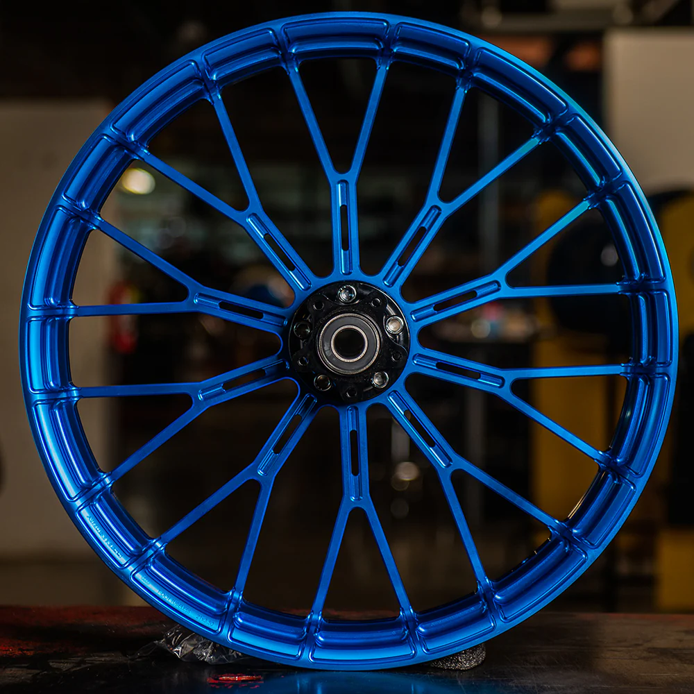 Y-Spoke Forged Wheels, Blue - Image 4